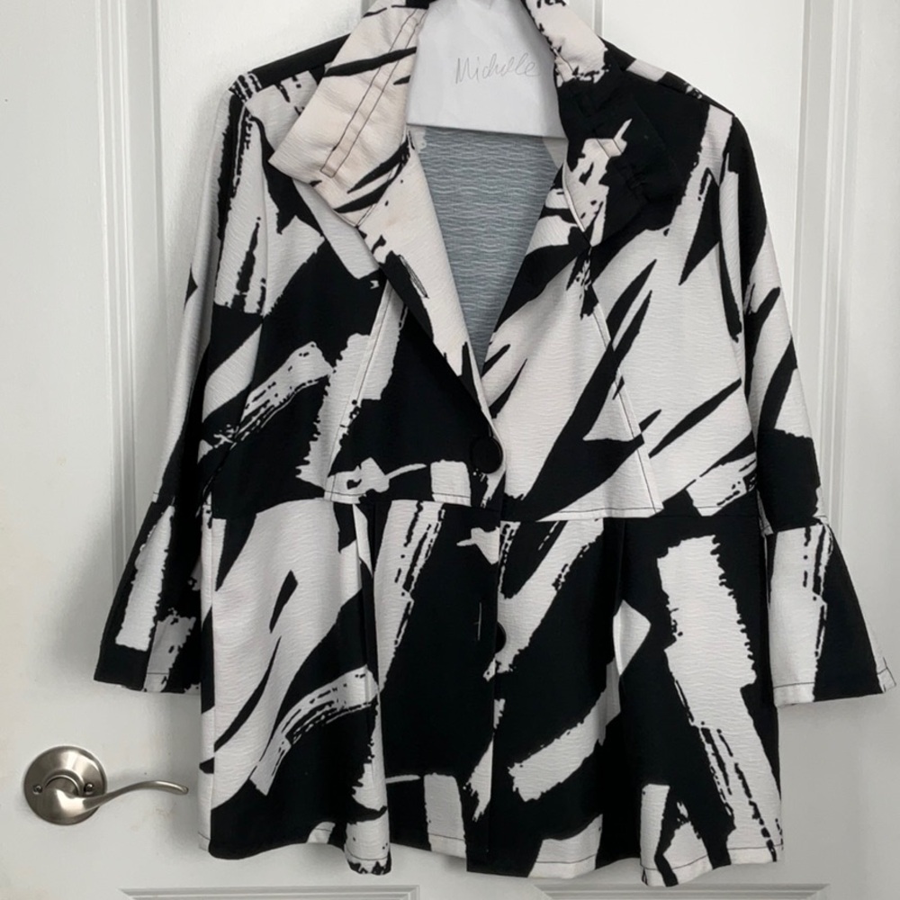 Black and White Abstract Jacket
